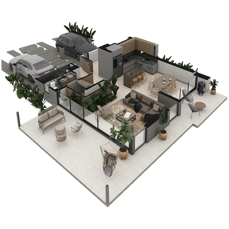 Planos casas tipo A zolea piso 1 - casas y apartamentos campestres en el Quindío 2
